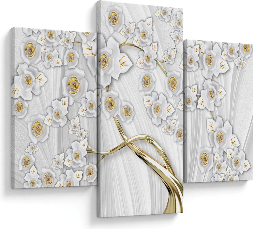 Tablou - Copac cu decor auriu (90x60 cm)