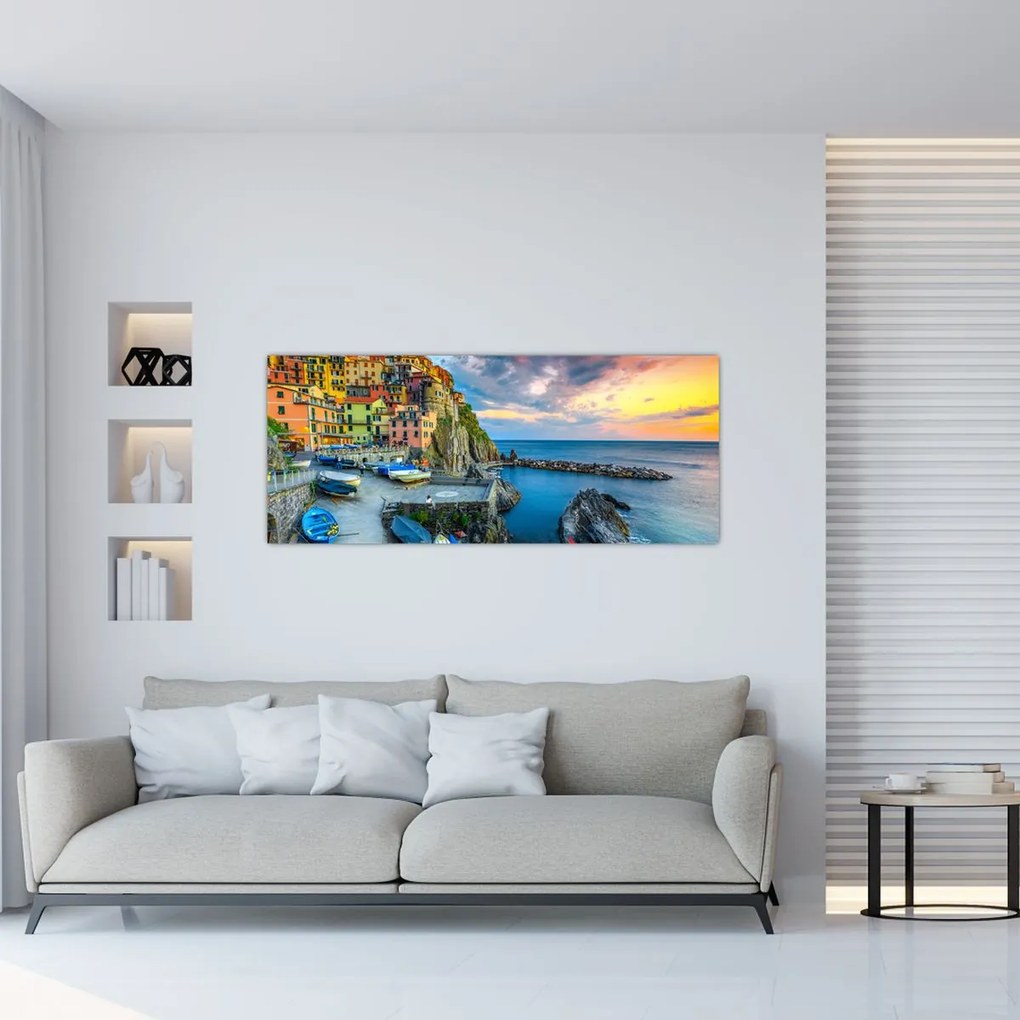 Tablou - Satul mediteranean (120x50 cm)