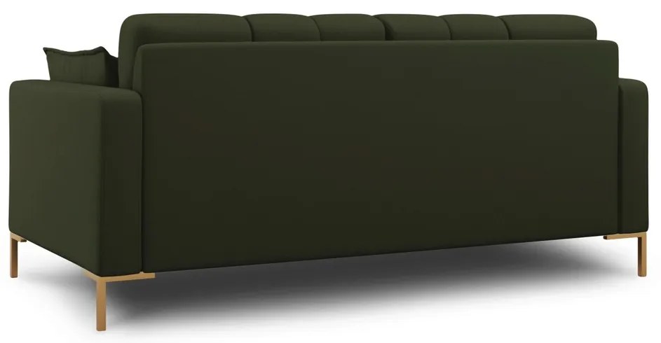 Canapea 2 locuri, Mamaia, Micadoni Home, GL, 152x92x75 cm, tesatura tip twill, verde