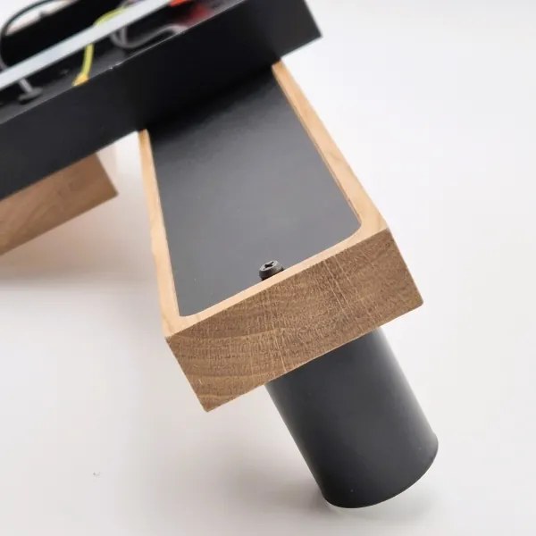 Lustră pe cablu CORTINA 2xE27/15W/230V + 2xG9/5W/230V negru/stejar