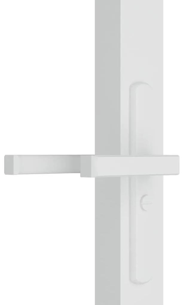 Usa de interior, 102,5x201,5 cm, alb, sticla ESG si aluminiu 1, white and transparent, 102.5 x 201.5 cm, 2 Bare orizontale