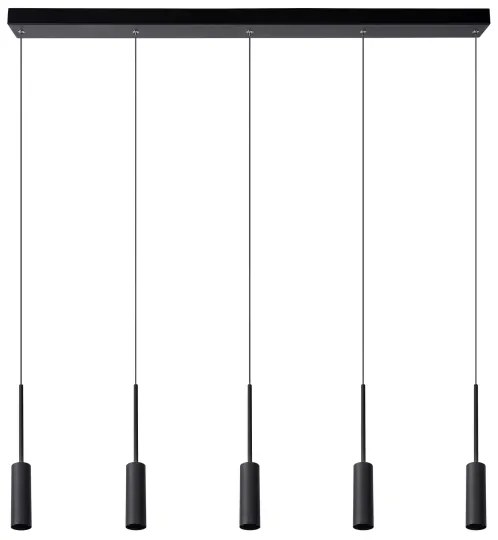 Lustră pe cablu Lucide 24401/35/30 TUBULE 5×LED/7W/30V