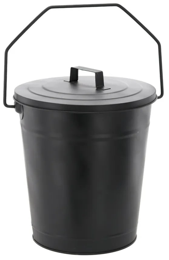 Găleată petru cenușă Aldotrade cu capac, diam. 21/27cm, în.36cm