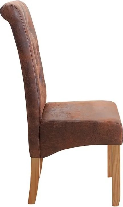 Set de 2 scaune design clasic Valentino whisky-maroniu A-37292 VC