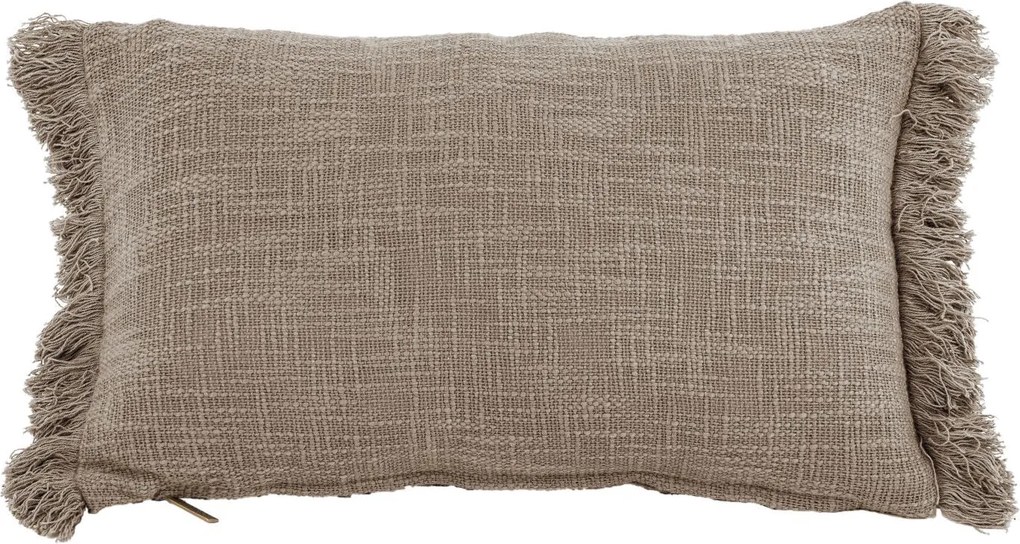Perna decorativa TISECO SOLID 30x50 cm, gri-maroniu