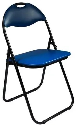 Scaun pliant albastru, 38.5x43x79 cm
