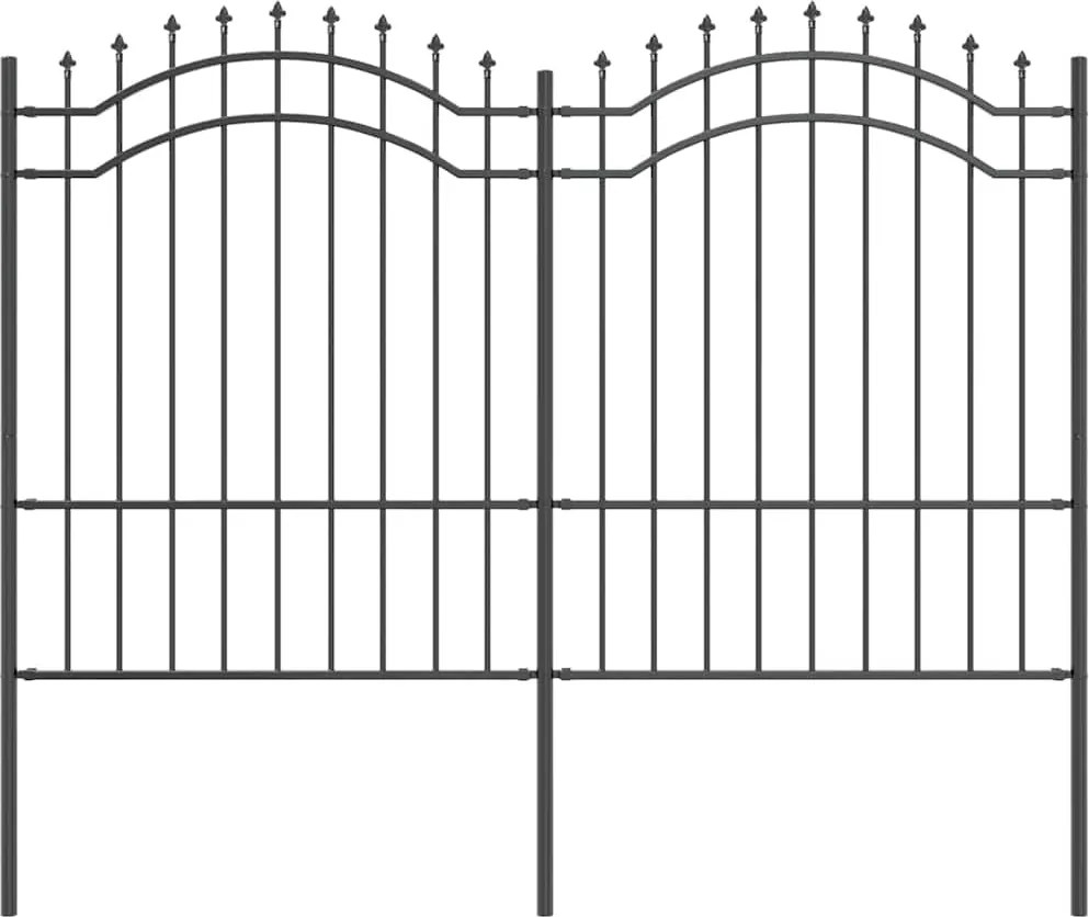 vidaXL Gard de Grădină Gri 240 x 190 cm Oțel vopsit în pulbere