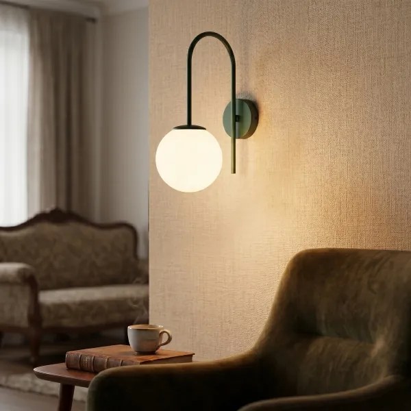 Aplica de perete CAMBRIDGE 1xE14/15W/230V verde