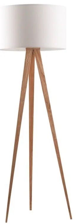Lampadar Zuiver Tripod wood, alb