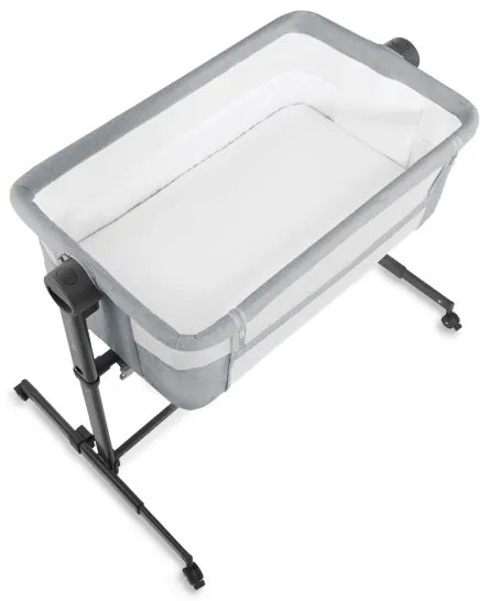 Pătuț pentru bebeluși KINDERKRAFT NESTE UP 2 gri deschis