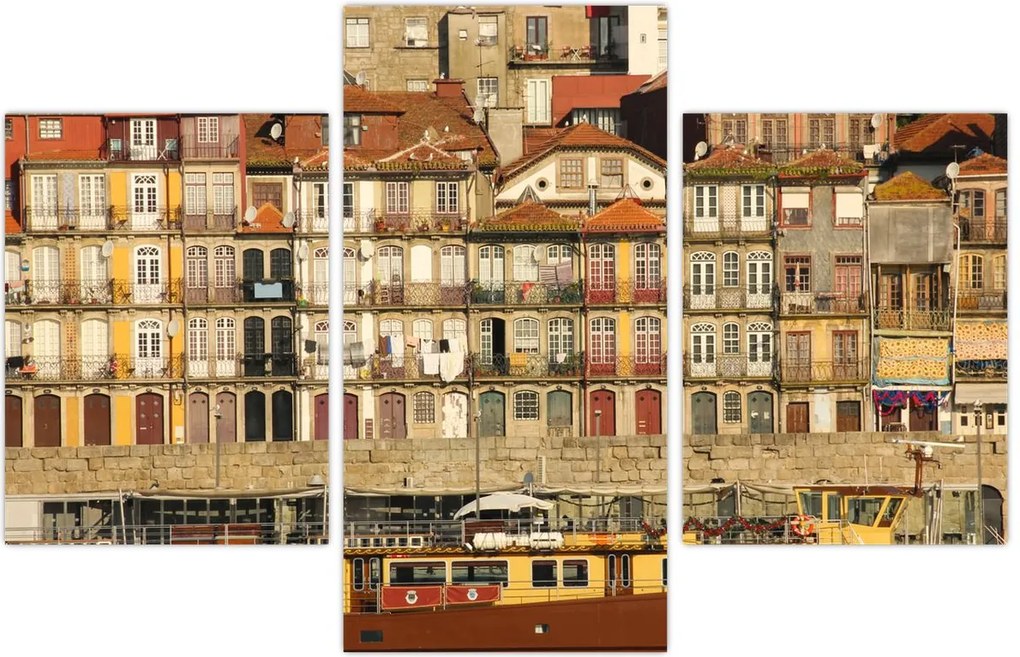 Tablou - Cartierul Waterfront, Portugalia (90x60 cm)