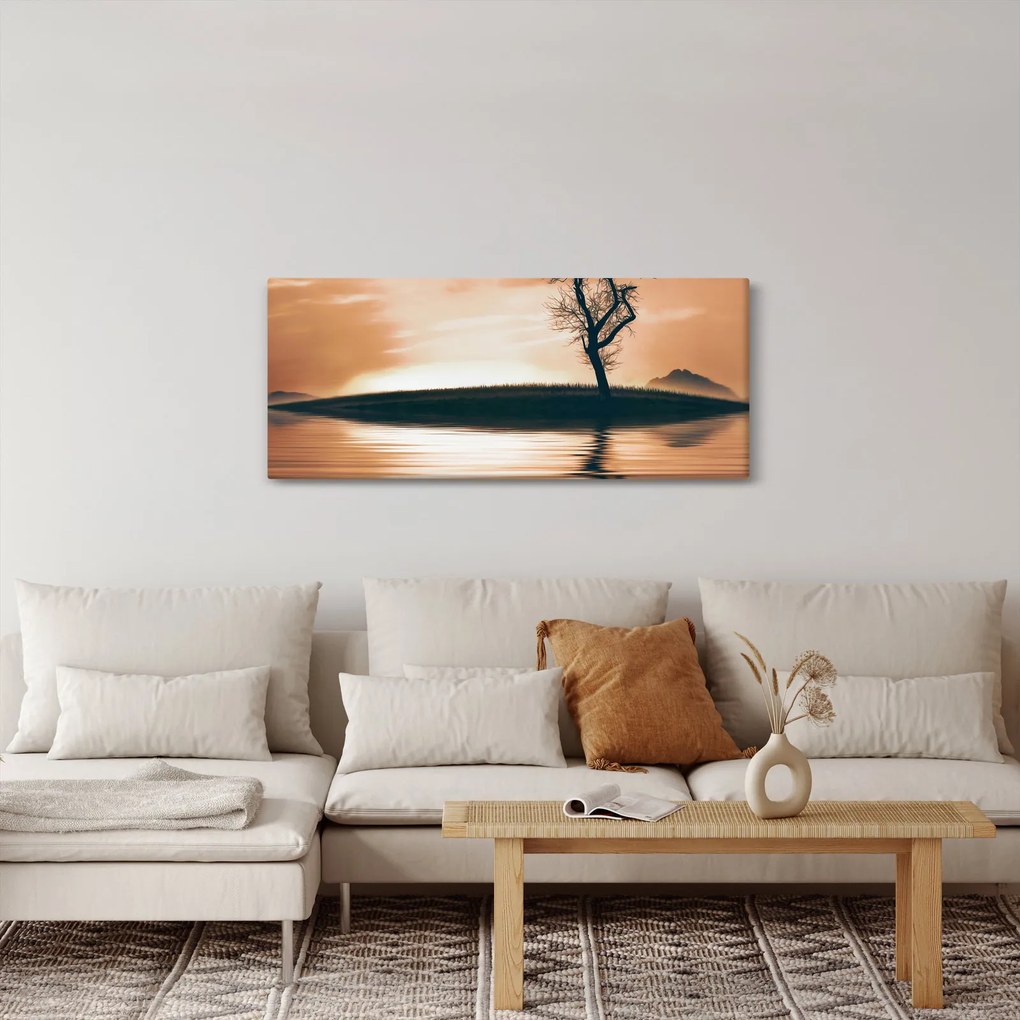 Tablou - Copaci pe insulă (120x50 cm)