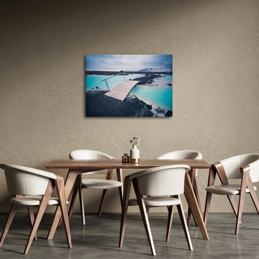 Tablou cu pod din lemn (70x50 cm)