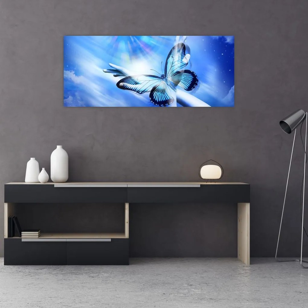 Tablou - Fluture, simbolul speranței (120x50 cm)