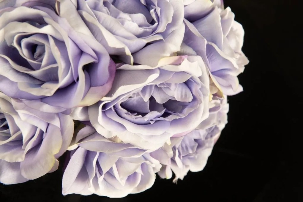 Aranjament floral mic decor festiv design LUX STAND LILAC ROSES