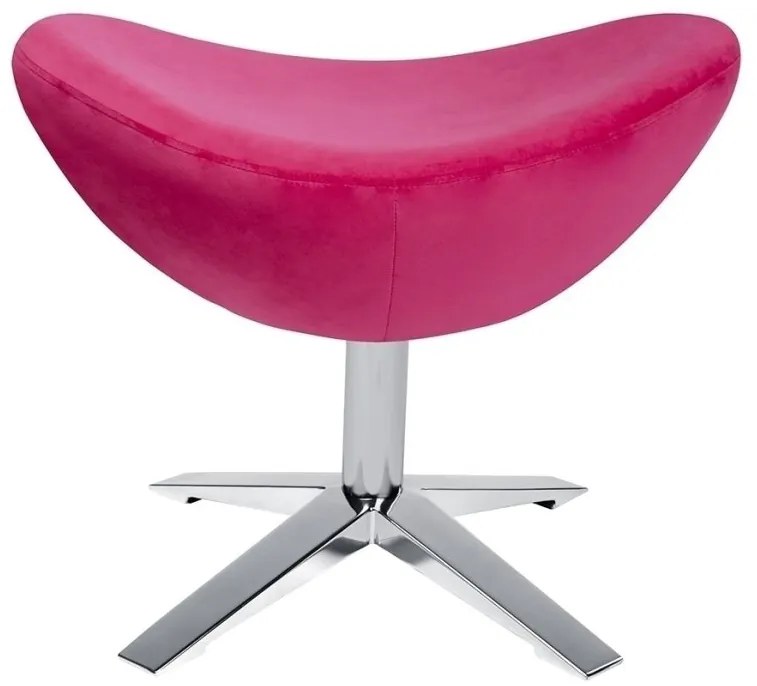 Taburete pivotant, Suport pentru picioare EGG WIDE VELVET, fucsia