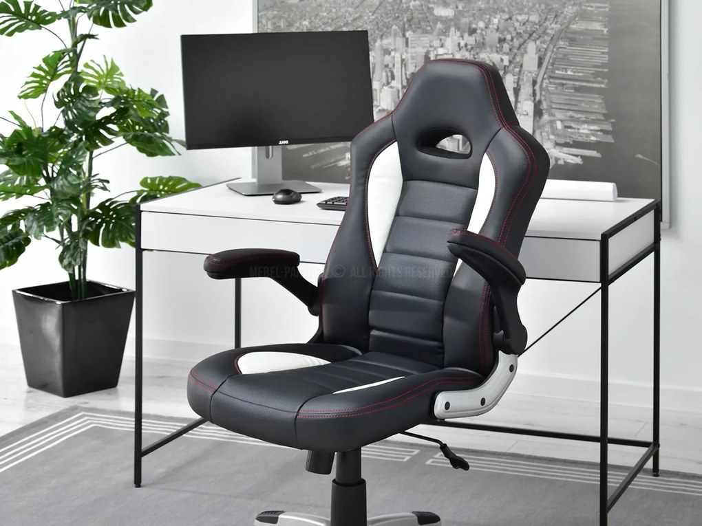Scaun gaming Race (alb + gri). 1110530