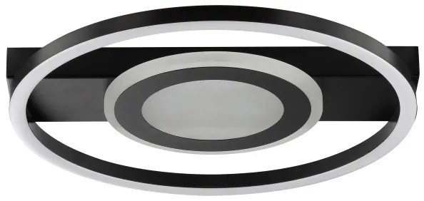 Brilliant MAUREEN plafonier LED RGBW dimmabil 20W/230V 3000-6500K negru + telecomandă