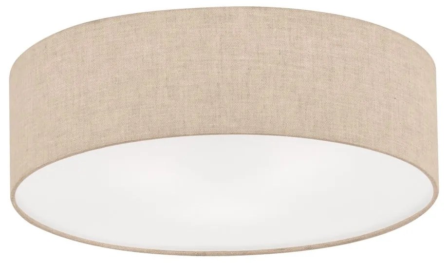Plafonieră bej cu abajur textil ø 60 cm Thor – Fischer & Honsel