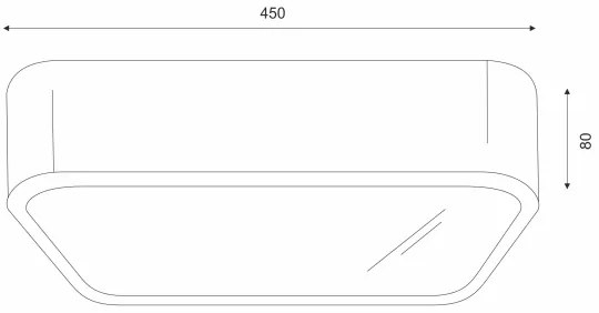Plafonieră OAK SQUARE 4xE27/15W/230V 45x45 cm stejar
