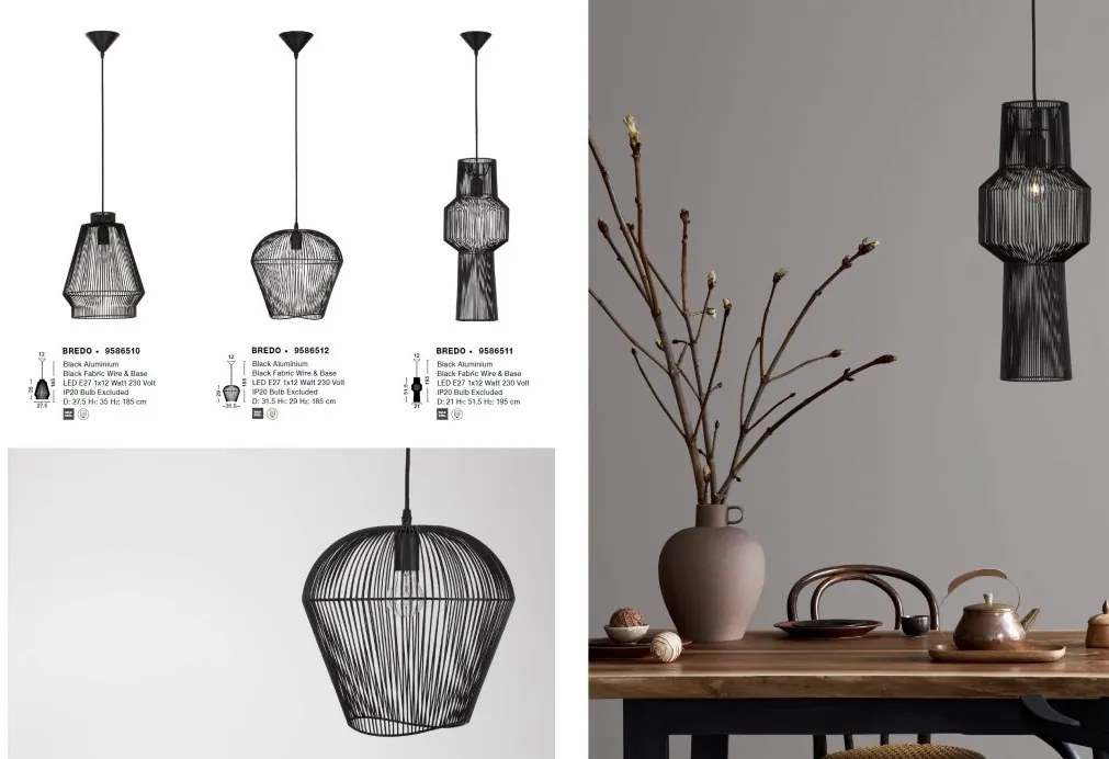 Lustra / Pendul modern design decorativ BREDO D-27,5cm