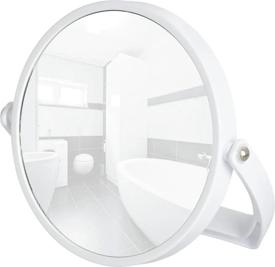Oglindă cosmetică albă Noale, Ø19 cm