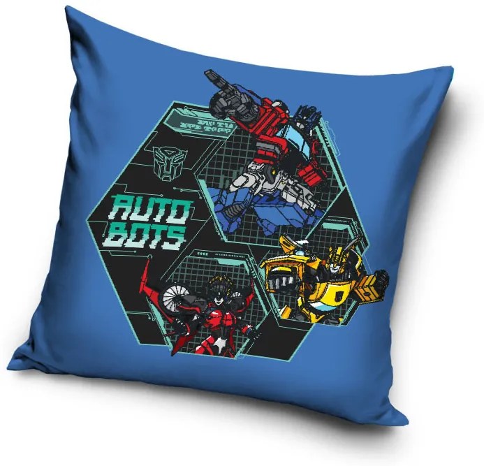 Transformers Autobots Blue husă pernă decorativă 40x40 cm Velur