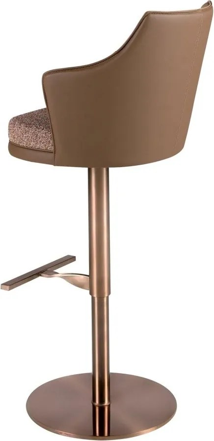 Scaun de bar pivotant cu inaltime reglabila Stool maro