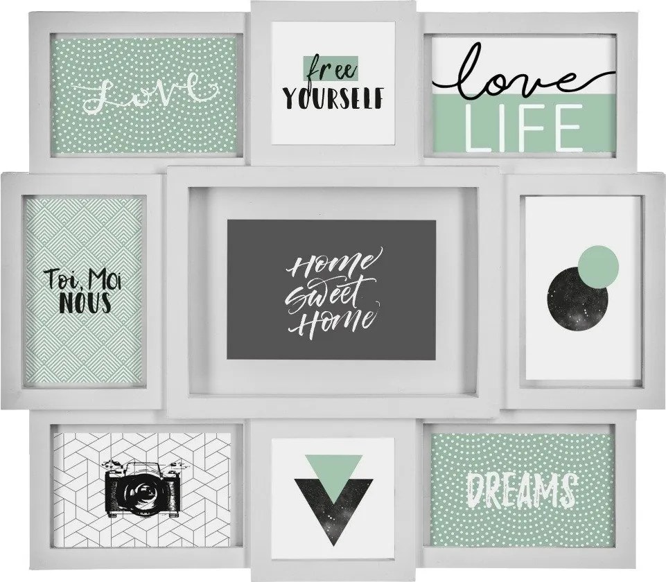 Rame pentru perete, 9 posturi