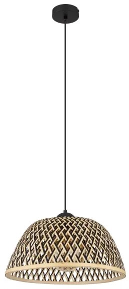 Lustră pe cablu COLLY 1xE27/15W/230V bambus Globo 15767H1