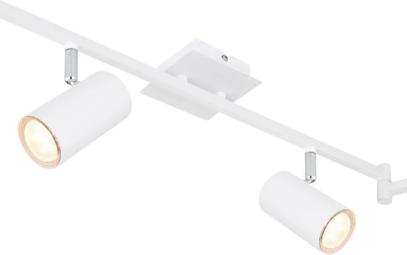 Lustra cu 6 spoturi directionabile design modern ROBBY alb