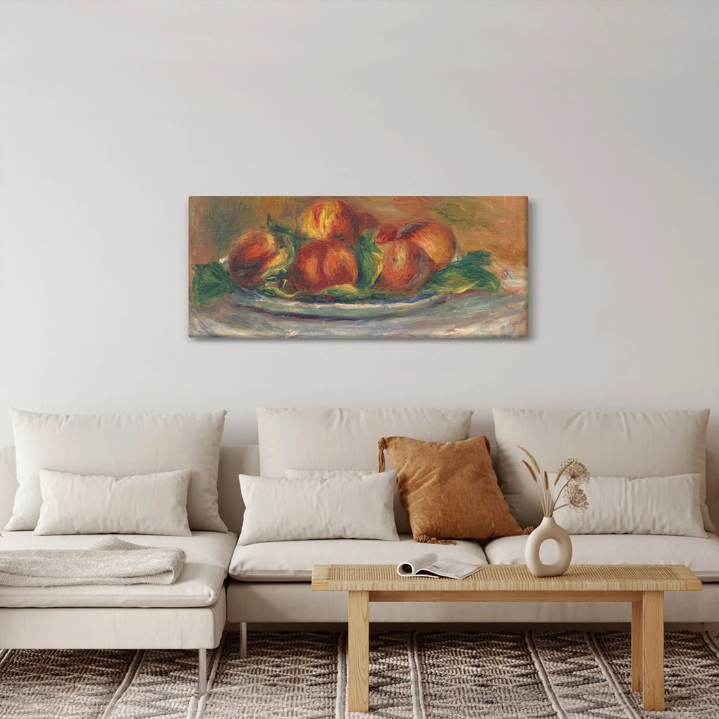 Tablou - Auguste Renoir, Peaches on a Plate, reproducere (120x50 cm)