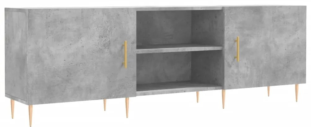 829088 vidaXL Comodă TV, gri beton, 150x30x50 cm, lemn compozit