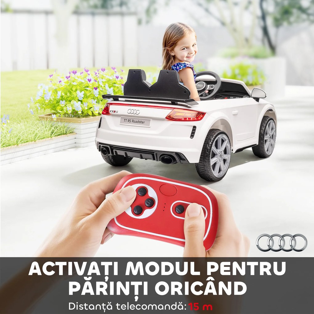 HOMCOM Masina Electrica pentru Copii AUDI TT, Auto Electrica