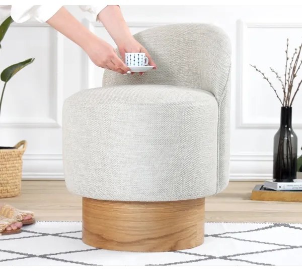 Fotoliu RIKI pentru copii, 40x47 cm, gri deschis