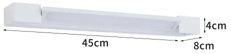 Brilagi- Lumină LED pentru oglindă de baie AQUA LINE LED/12W/230V 45 cm IP44 albă