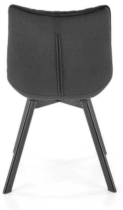Scaun K520 velvet negru
