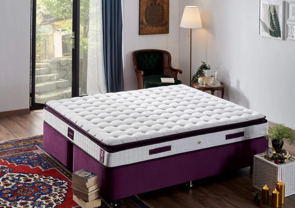 Saltea Ortopedica Purple, 150x200 cm, Topper Inclus