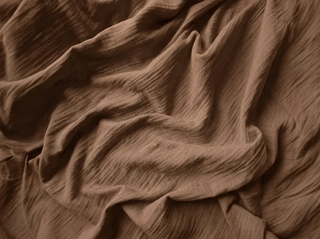 Lenjerie de pat din muselin Mussari maro deschis Dimensiunile lenjeriei: 70 x 90 cm | 140 x 220 cm