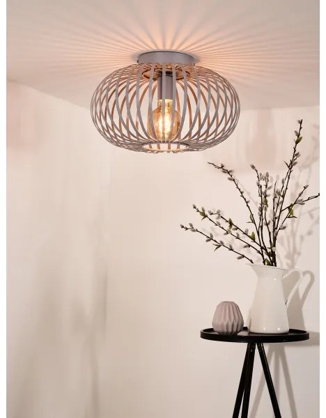Plafonieră Lucide 78174/40/33 MANUELA 1xE27/60W/230V d. 39,5 cm gri
