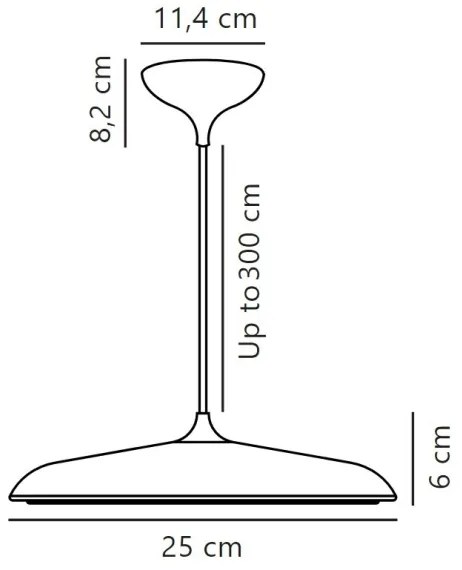 Lustră LED dimabilă pe cablu DFTP by Nordlux ARTIST LED/14W/230V d. 25 cm cupru
