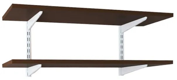Raft perete 2P, 100x25x50 cm, PAL Wenge