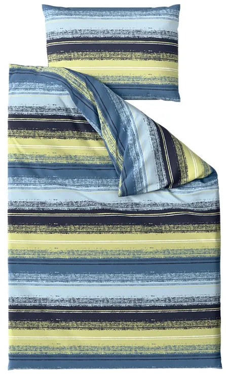 Lenjerie de pat din microfibra BLUE STRIPES albastru Dimensiune lenjerie de pat: 2 buc 70 x 90 cm | 200 x 220 cm