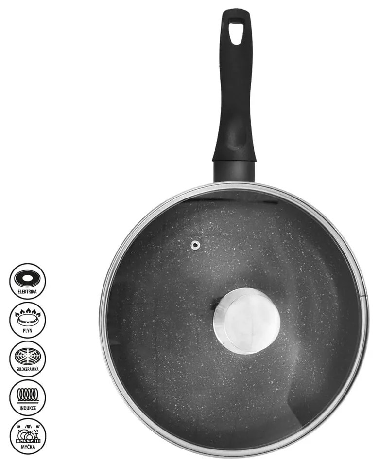 Tigaie cu capac din aluminiu ø 28 cm Grande – Orion