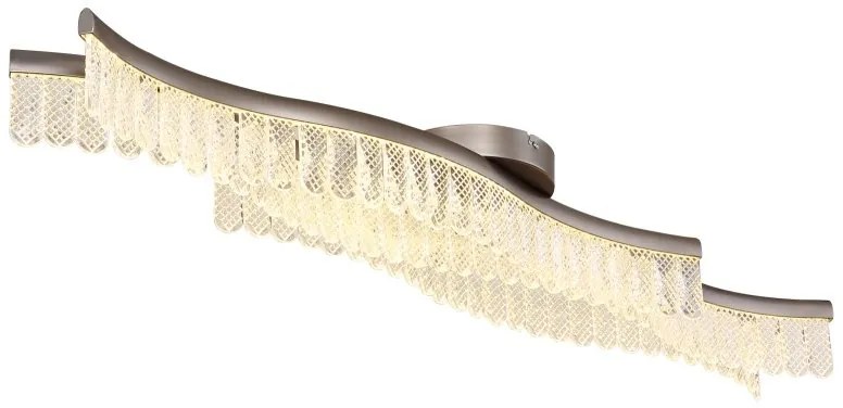 Lustra aplicata, Metal Grafit Mat, Cristale Acrilice, JULIET 67348D GL