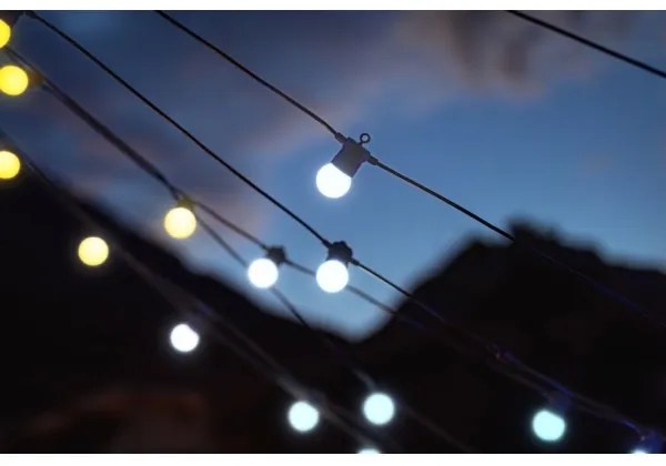 Lanț LED decorativ de exterior 20xG45 10 m IP44 Wi-Fi Twinkly TWF020GOP-BEU