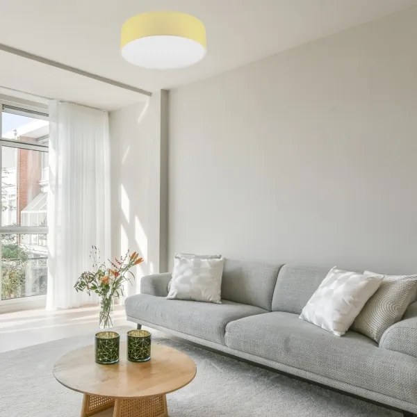 Ceiling light SIRJA PASTEL DOUBLE 4xE27/15W/230V d. 45 cm galben