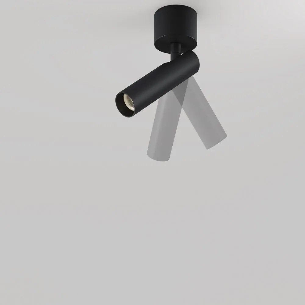 Spot LED aplicat directionabil stil minimalist Focus T negru