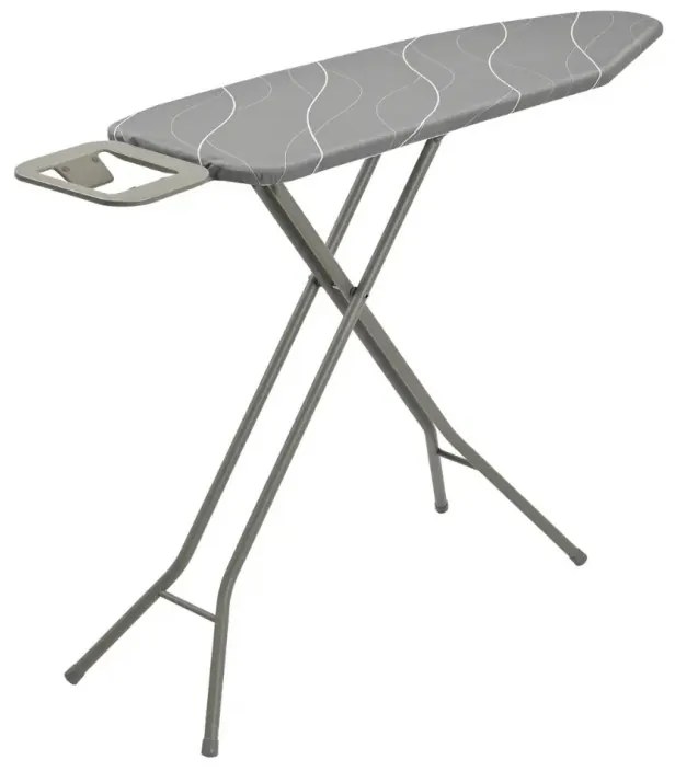 Masă de călcat Kinghoff KH 1939, 114x35.5 cm, 7 poziții de reglare, Suport pentru fier de călcat, Gri