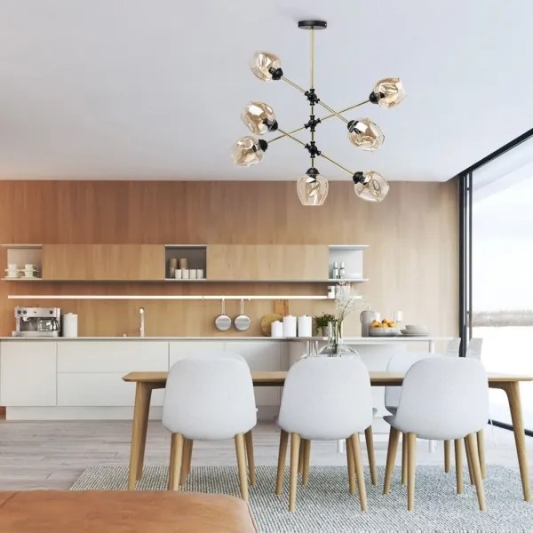 De Markt - Lustră pe tijă HAMBURG MEGAPOLIS 5xE14/40W/230V